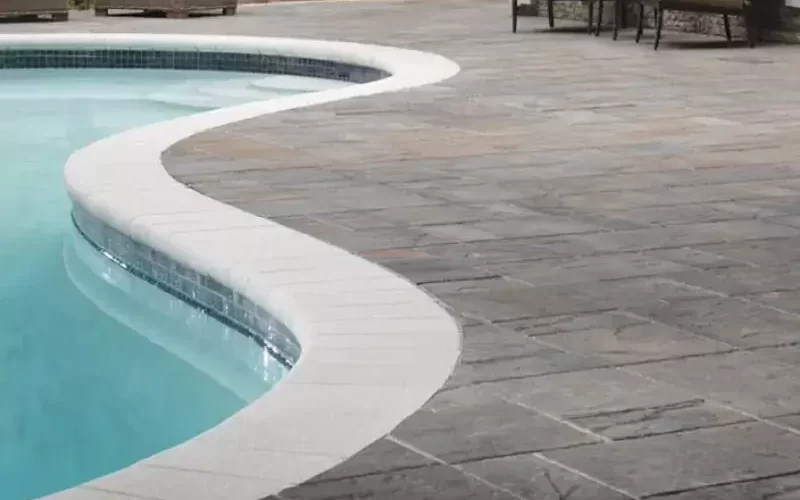 pool tile deck and coping